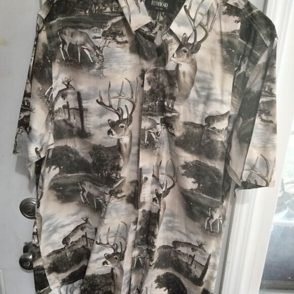 Redhead Men's Deer Pattern Shirt. Great Graphics. - Picture 1 of 5